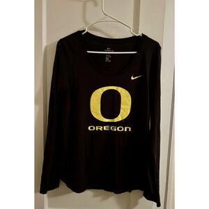 Oregon Ducks/ Nike Tee Long Sleeve Shirt/ Men's Black Medium
